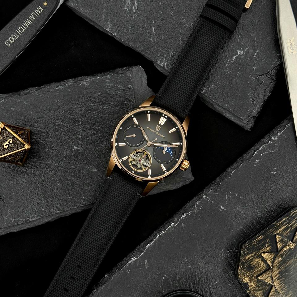 Чоловічий годинник Pagani Design PD-YS021 Black-Gold - Зображення 4