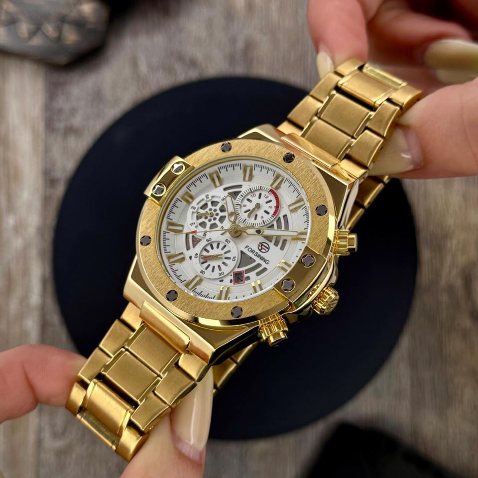 Forsining 6914 Gold-White Steel - Зображення 3