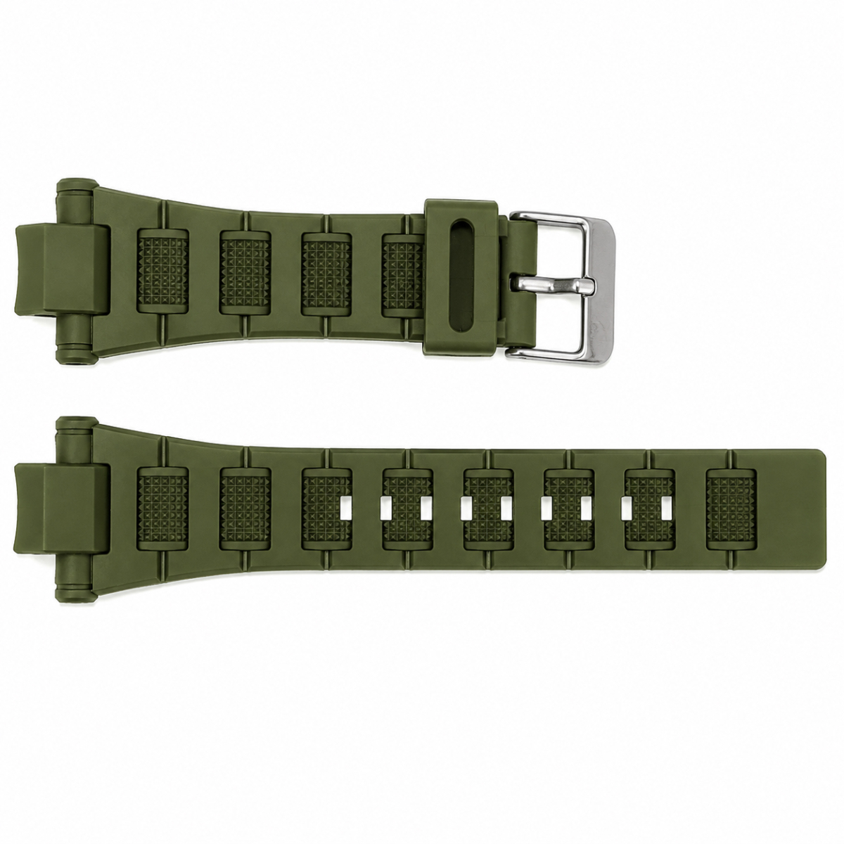 Ремінець для годинника Skmei 2318 Army Green — силіконовий змінний браслет кольору хакі - Зображення 2