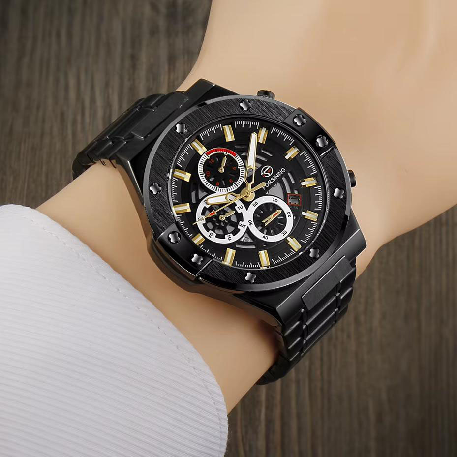 Forsining 6914 Black Steel - Зображення 4