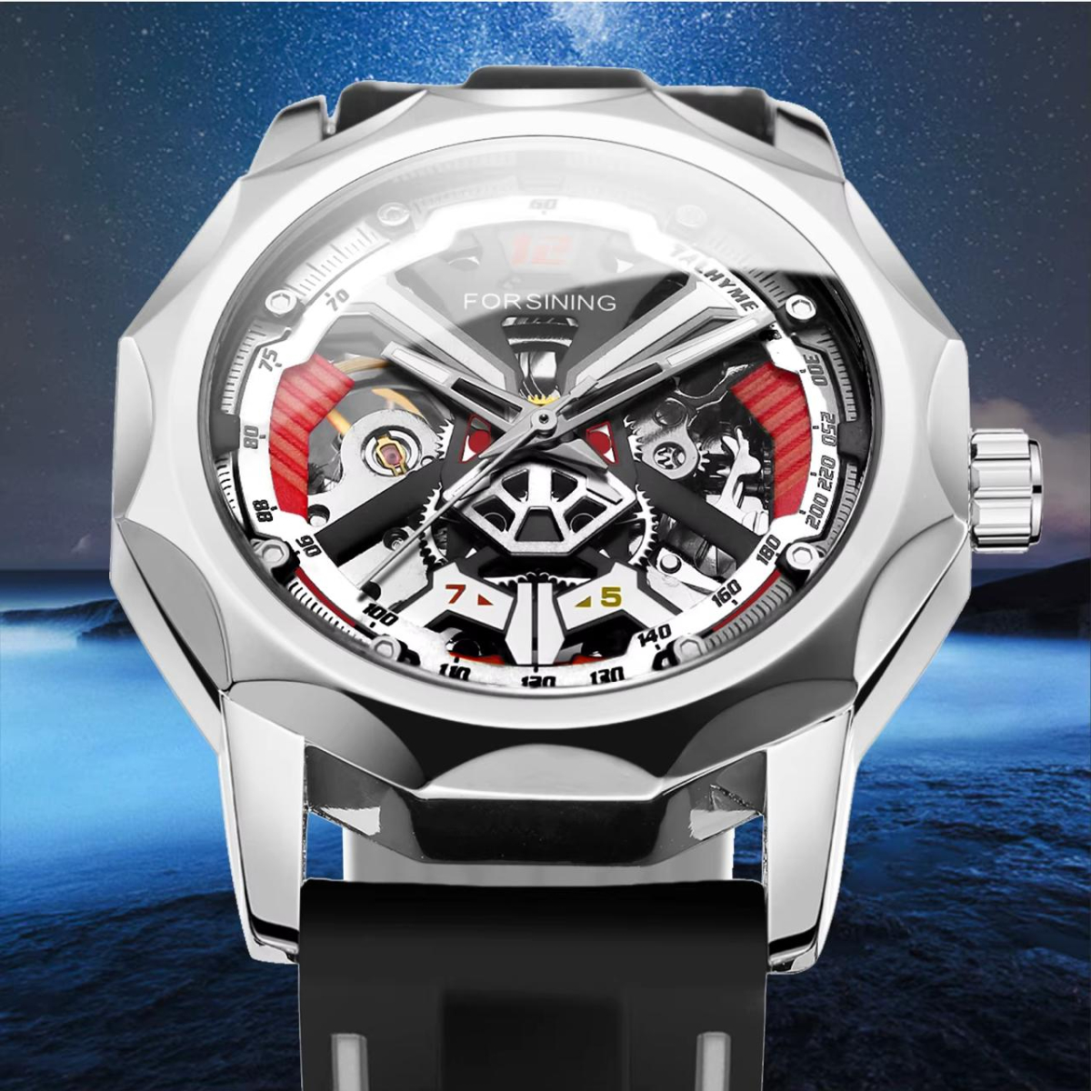Forsining 8284 Silver-Black - Зображення 4