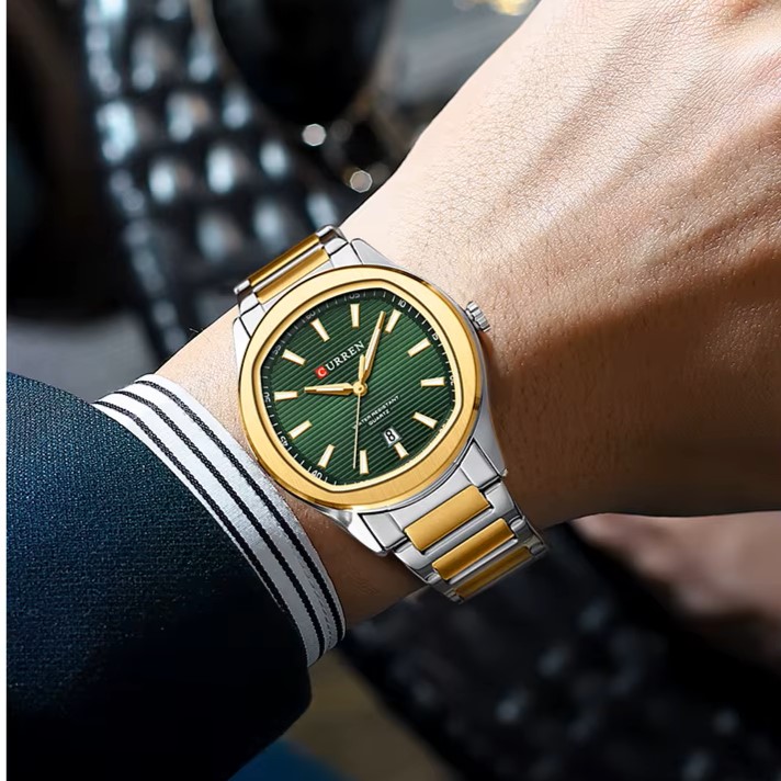 Curren 8474 Silver-Gold-Green - Зображення 4