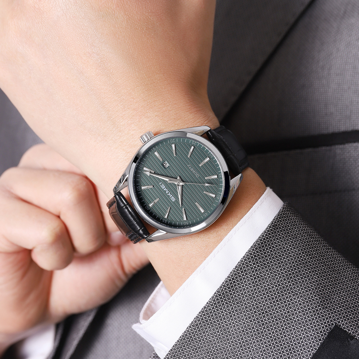 Skmei 2490SIGN Silver-Green - Зображення 4