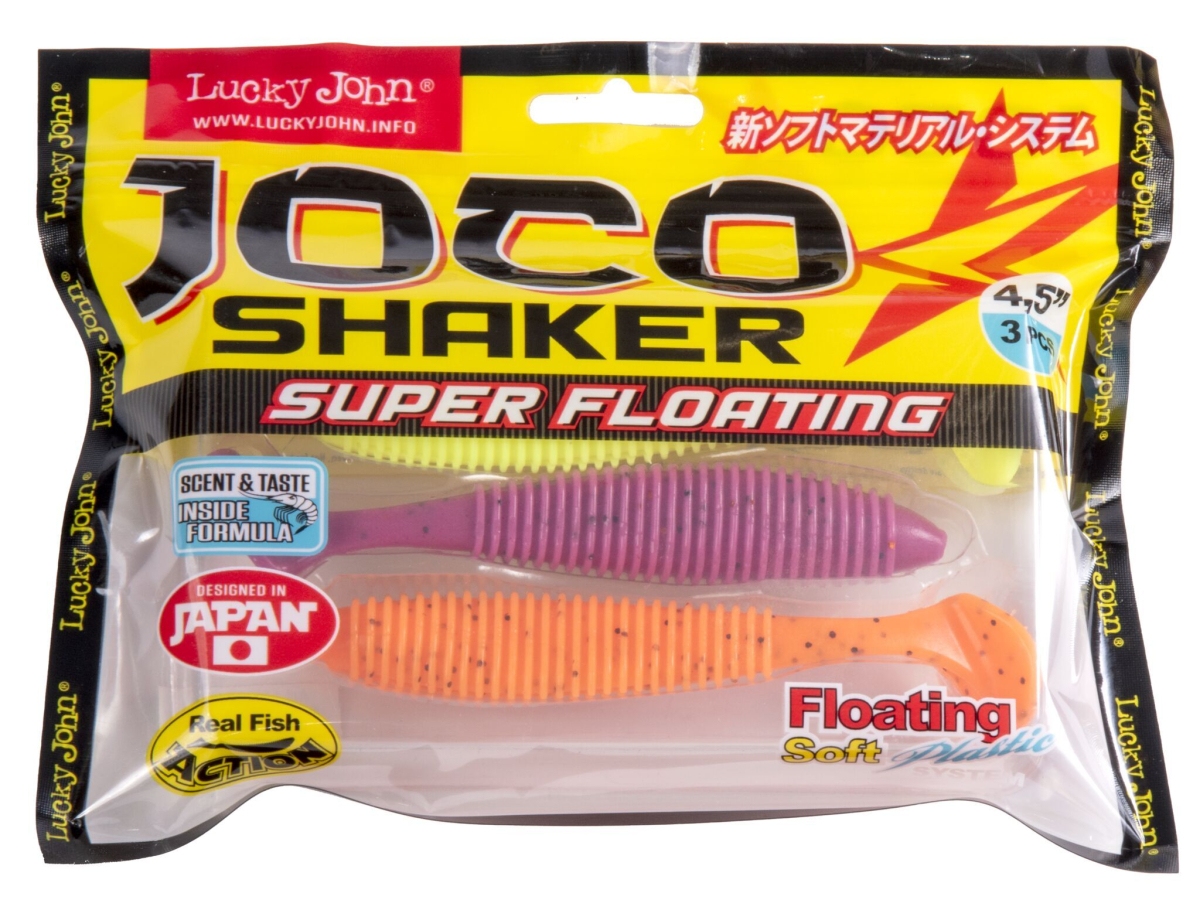 Силікон Lucky John Joco Shaker Floating 3.5" / 9 мм / 3 шт / колір MIX2 (140303-MIX2)