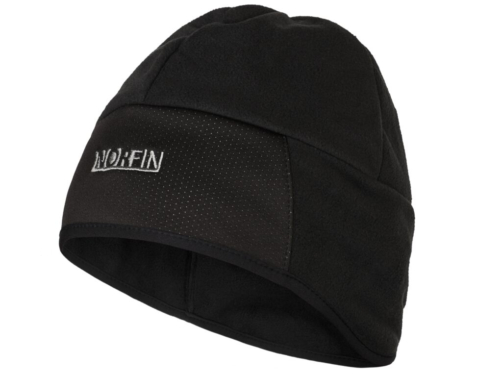 Шапка мембранна Norfin FIN WINDSTOP (80% PL / 20% PU / чорна) р.XL