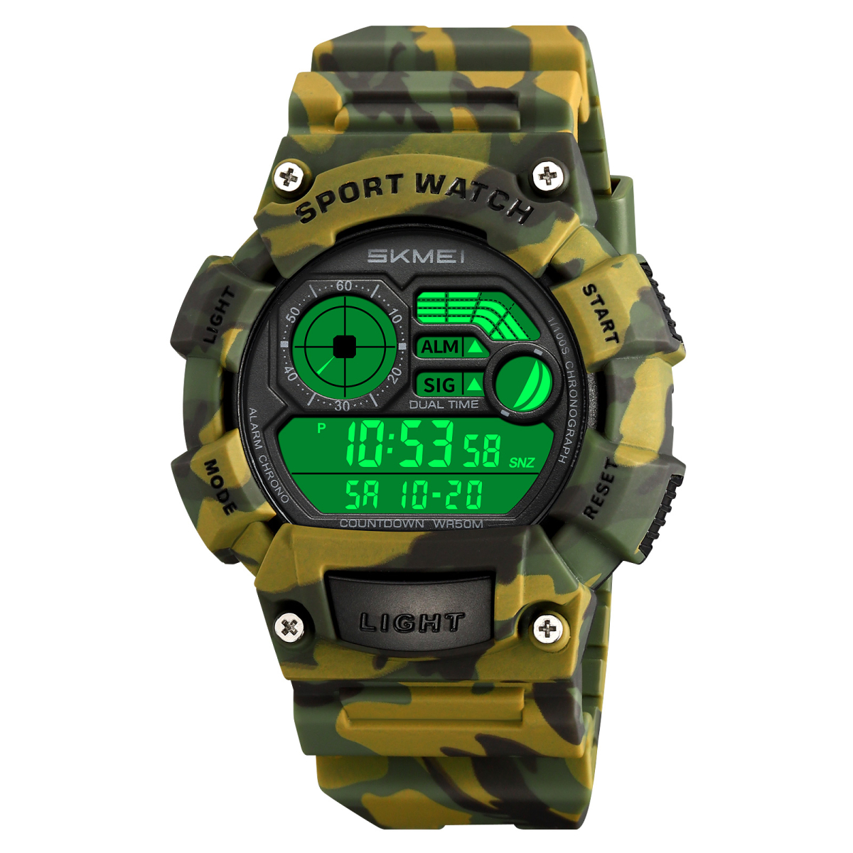 Skmei 2403CMGN Camo Green STOPPED - Зображення 4