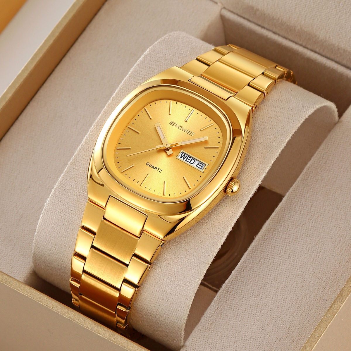 Skmei 2420GDGD All Gold STOPPED - Зображення 3