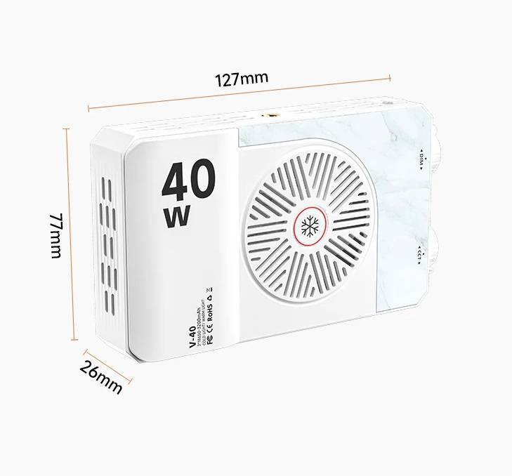 Портативний LED світильник 40W U-40 Bi-Color 2500–9000K CRI95+ з акумулятором та Power Bank - Зображення 4