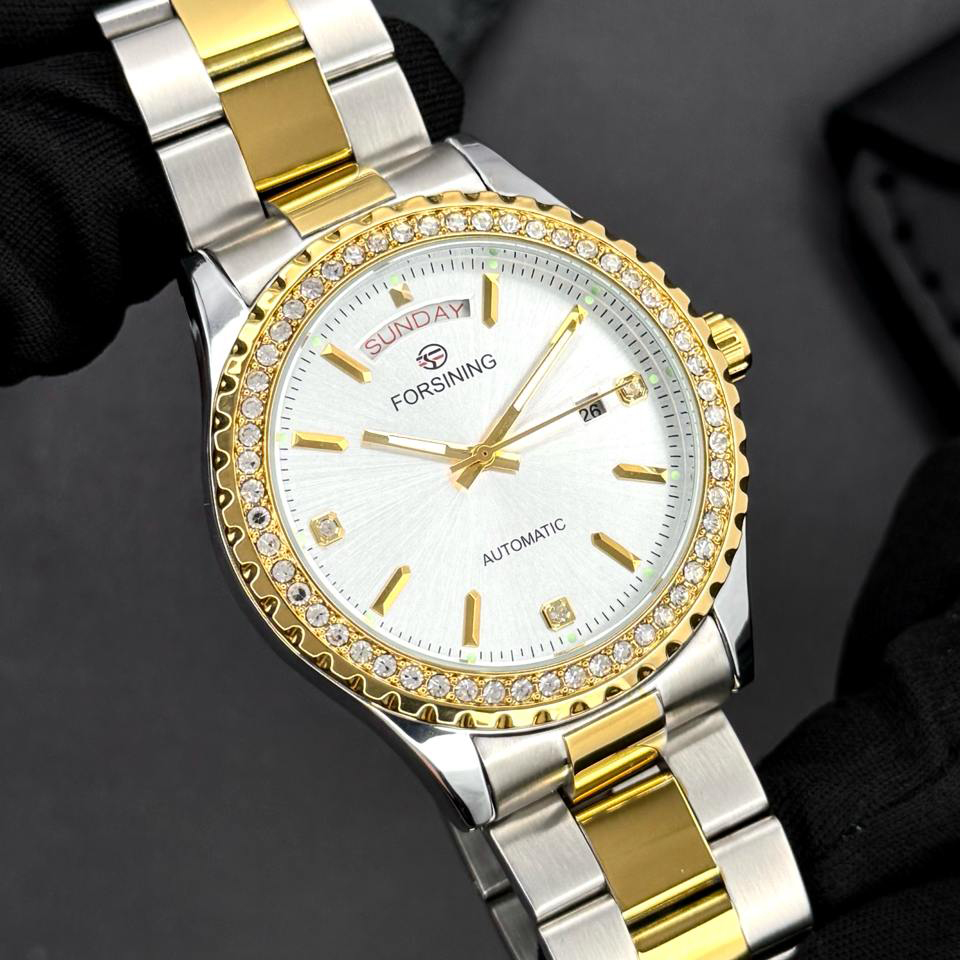 Forsining 6919 Silver-Gold-White Steel - Зображення 4