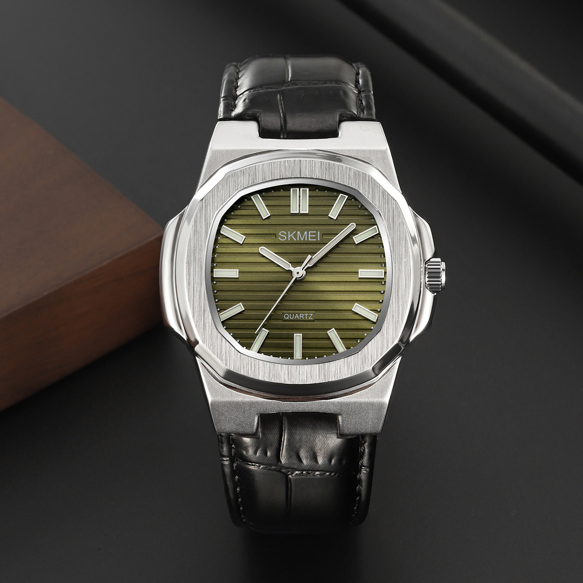 Skmei 2512SIGN Silver-Green - Зображення 5