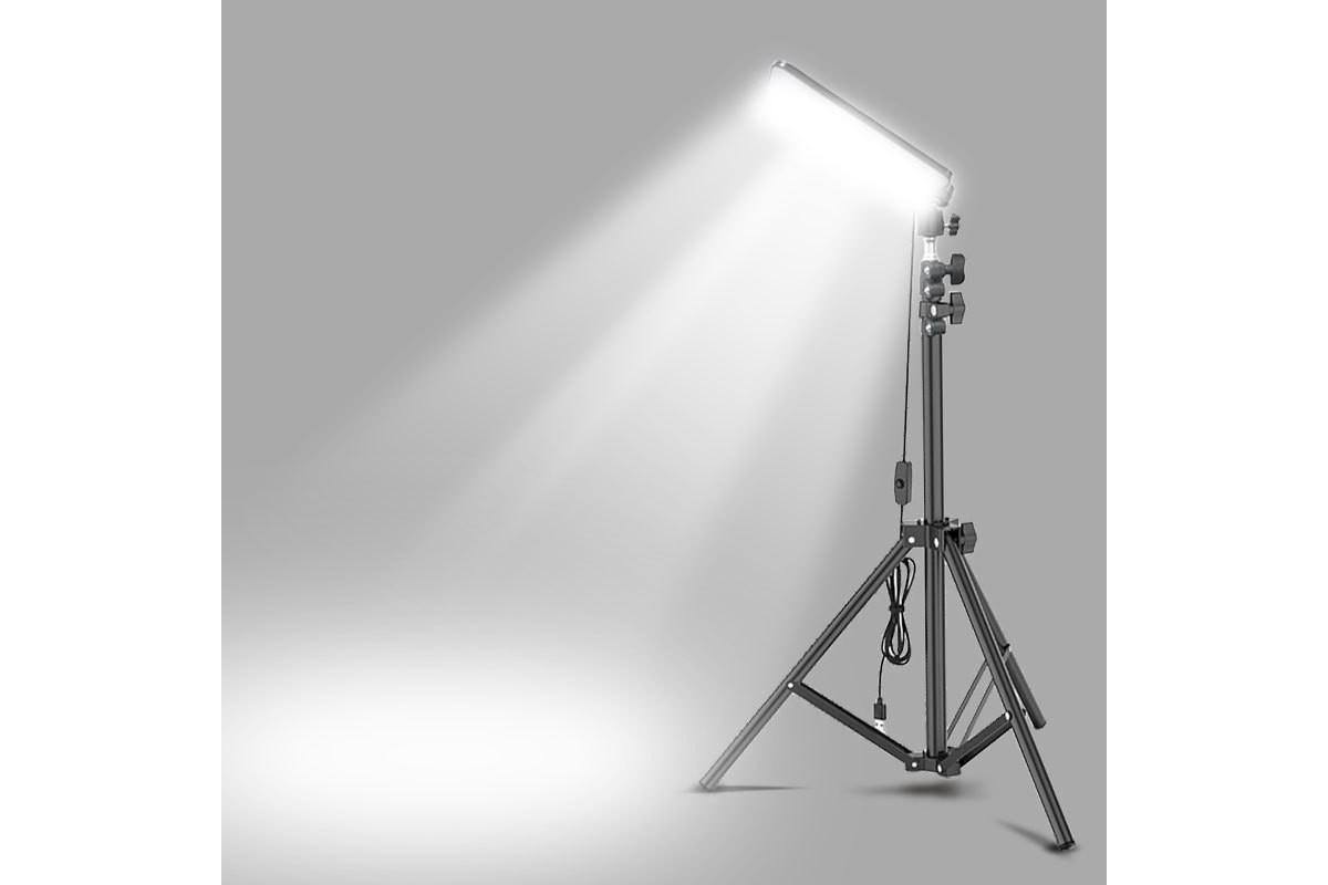 Портативний LED світильник- лампа 18W на штативі 1.8 м з USB живленням та регулюванням яскравості для кемпінгу - Зображення 4