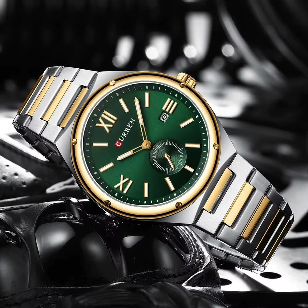 Curren 8471 Silver-Gold-Green - Зображення 4