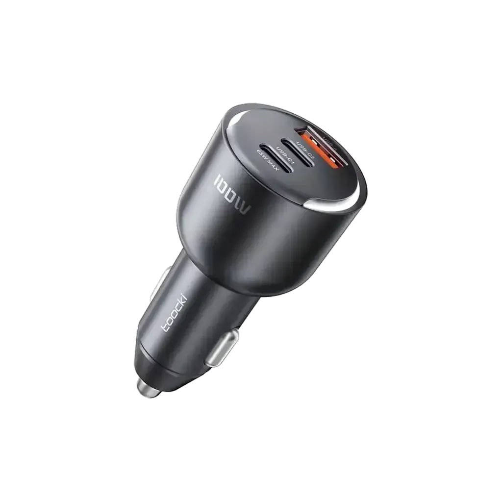 Автомобільний зарядний пристрій 100W (2×USB-C + USB-A) — живлення Starlink, ноутбуків та смартфонів