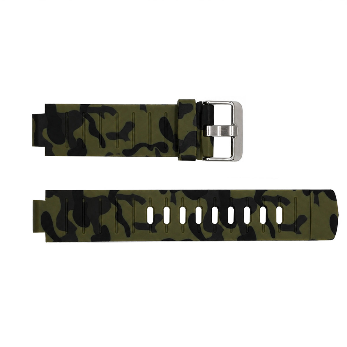 Ремінець для годинника Skmei 1841 Camo Green камуфляжний зелений силіконовий