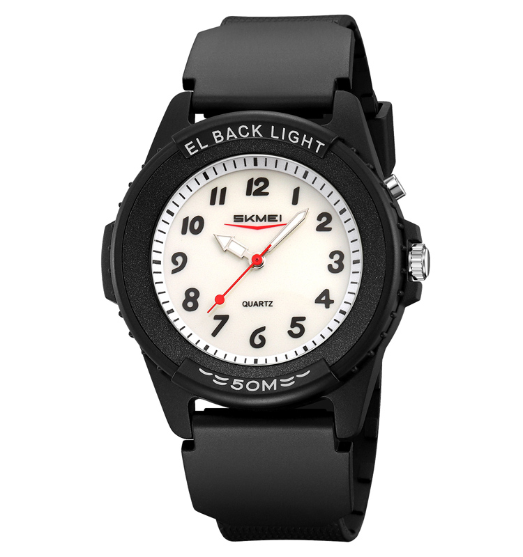 Skmei 2433BKWT-AC Black-White Namber