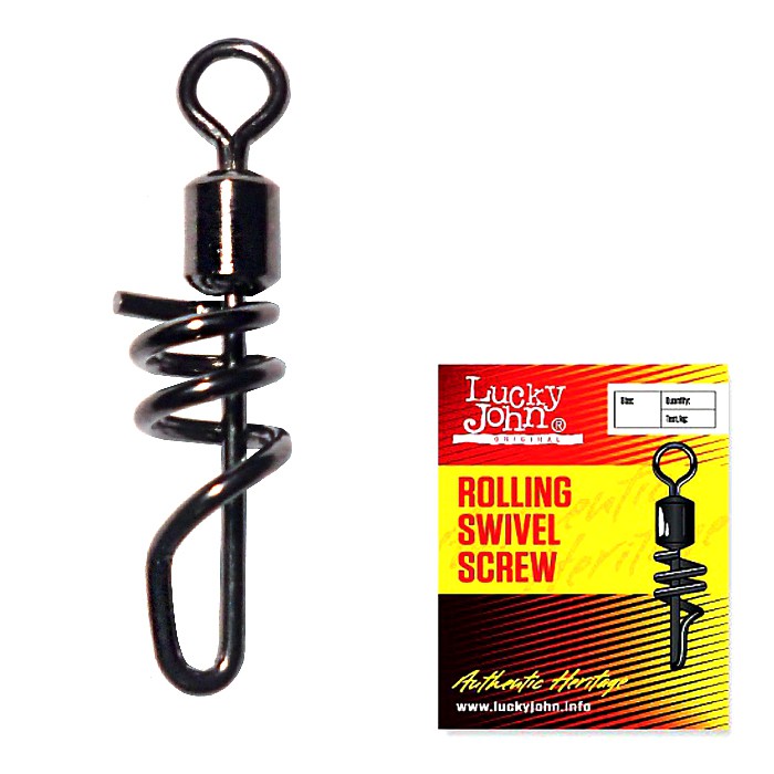 Застібка+вертлюг LJ ROLING SWIVEL SCREW K010 / *10