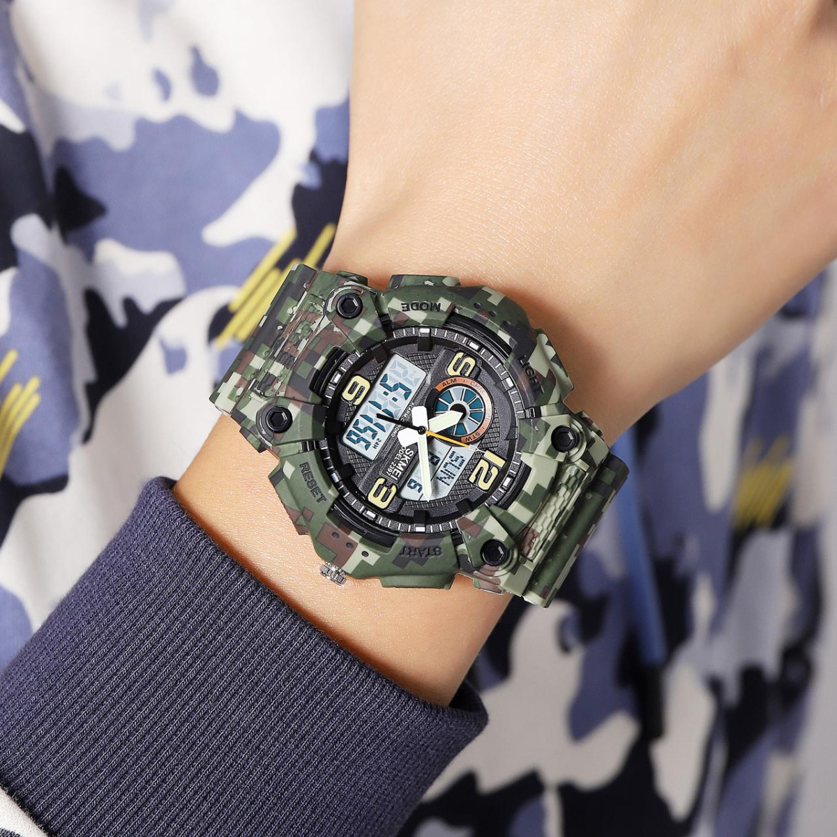 Skmei 2397CMGN Camo Green SALE 2025 - Зображення 4