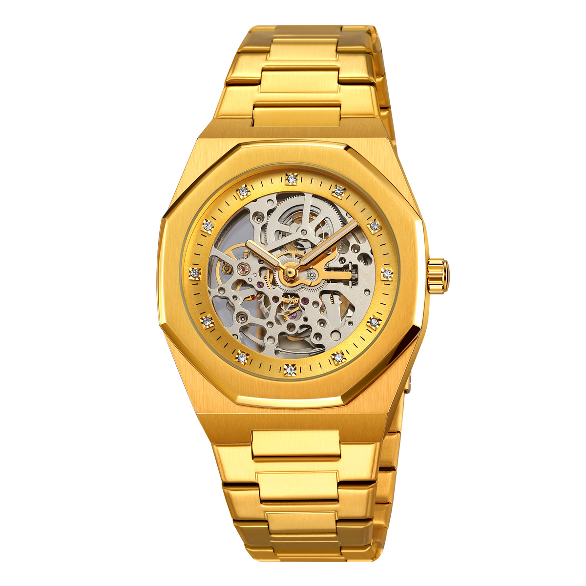 Skmei M034SGD Gold Steel STOPPED
