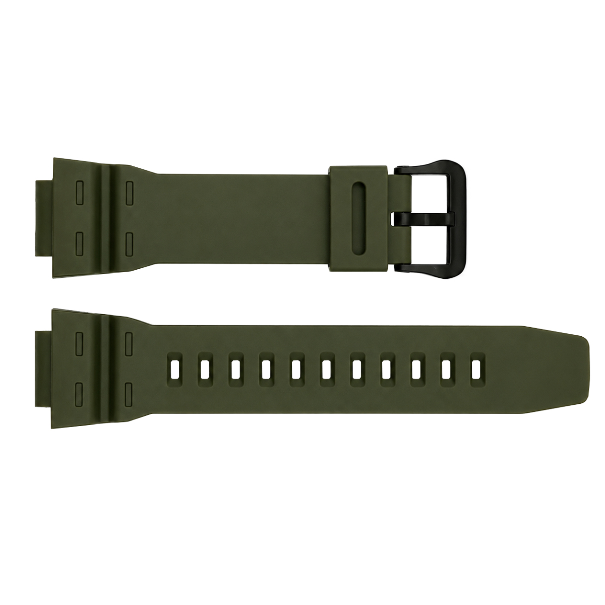 Ремінець для годинника Skmei 2126 Army Green полімерний темно-зелений мілітарі - Зображення 2