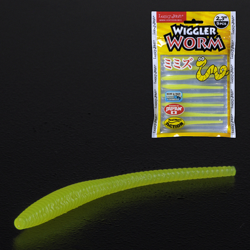 Слаг силікон. WIGGLER WORM LJ Pro Series 2,3 "/ 101 *9