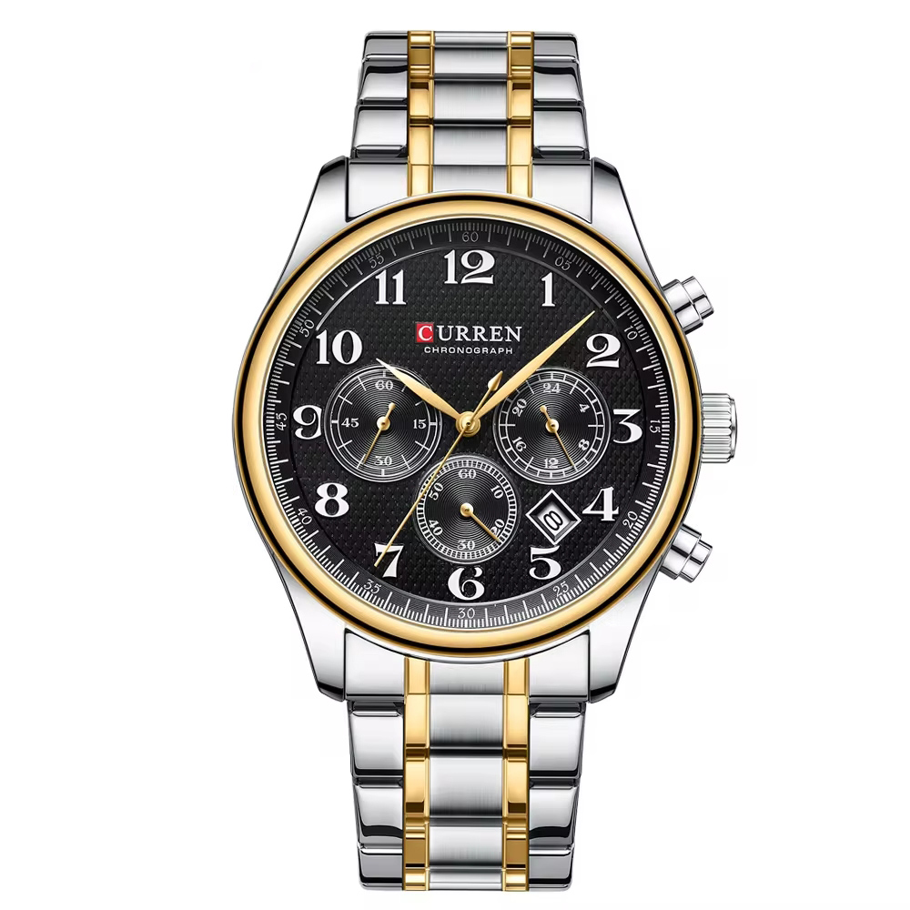 Curren 8466 Silver-Gold-Black - Зображення 2