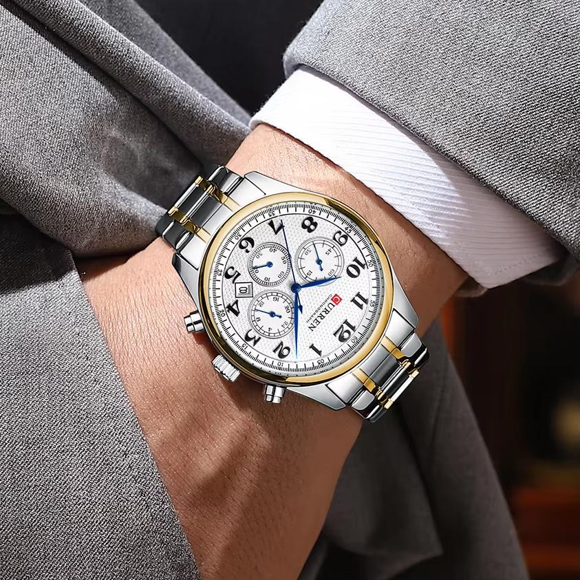 Curren 8466 Silver-Gold-White - Зображення 5