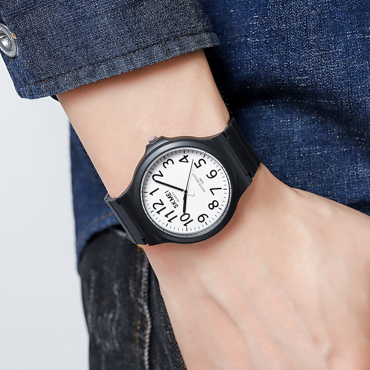 Skmei 2108BKWT Black-White - Зображення 4