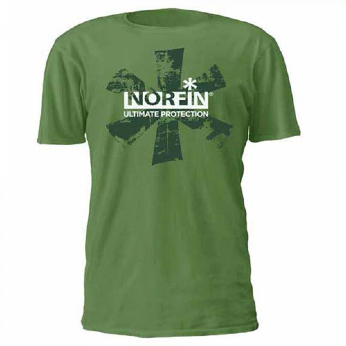 Футболка "NORFIN" (100% бавовна, зелена) / S