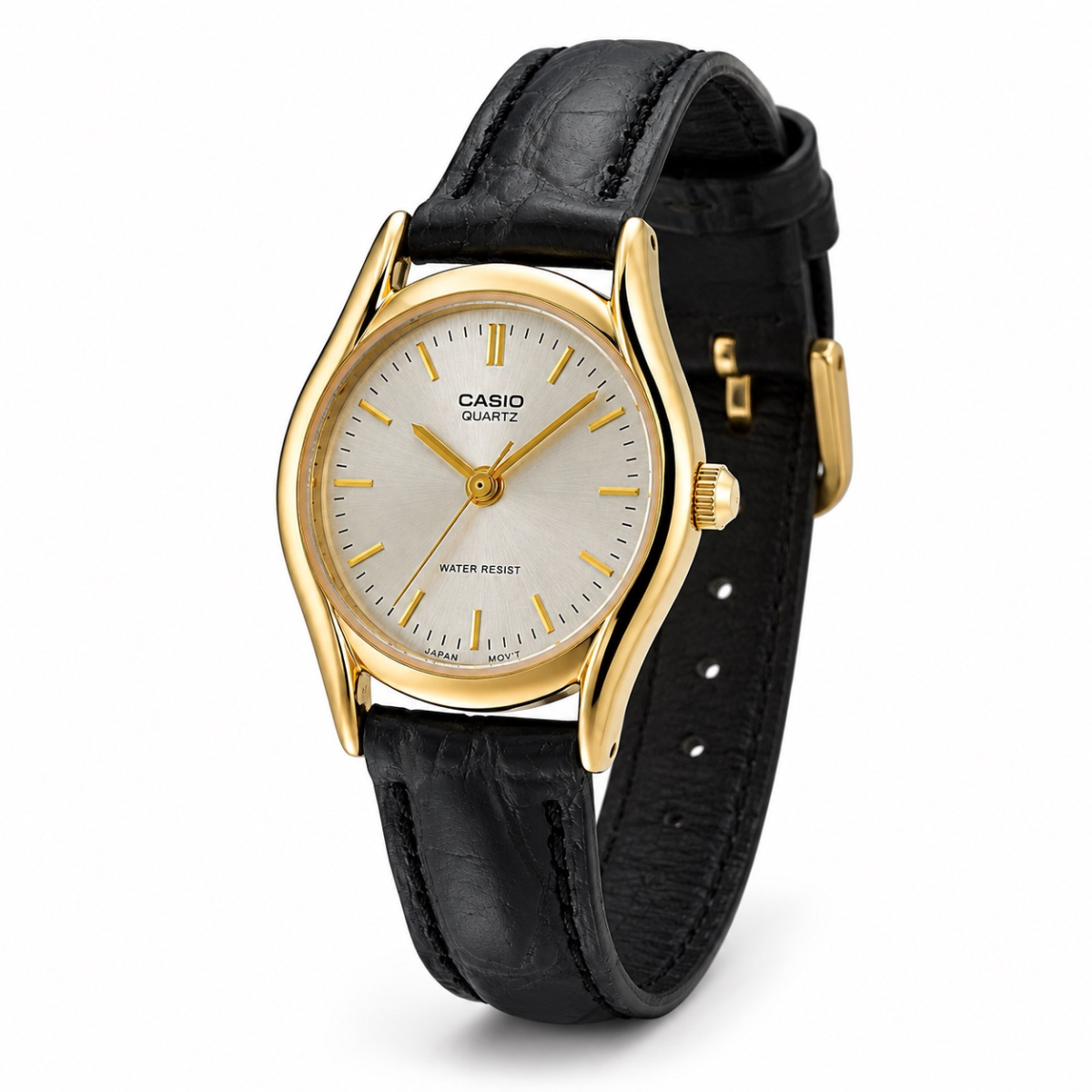 Жіночий годинник Casio LTP-1094Q-7A з класичним дизайном та шкіряним ремінцем