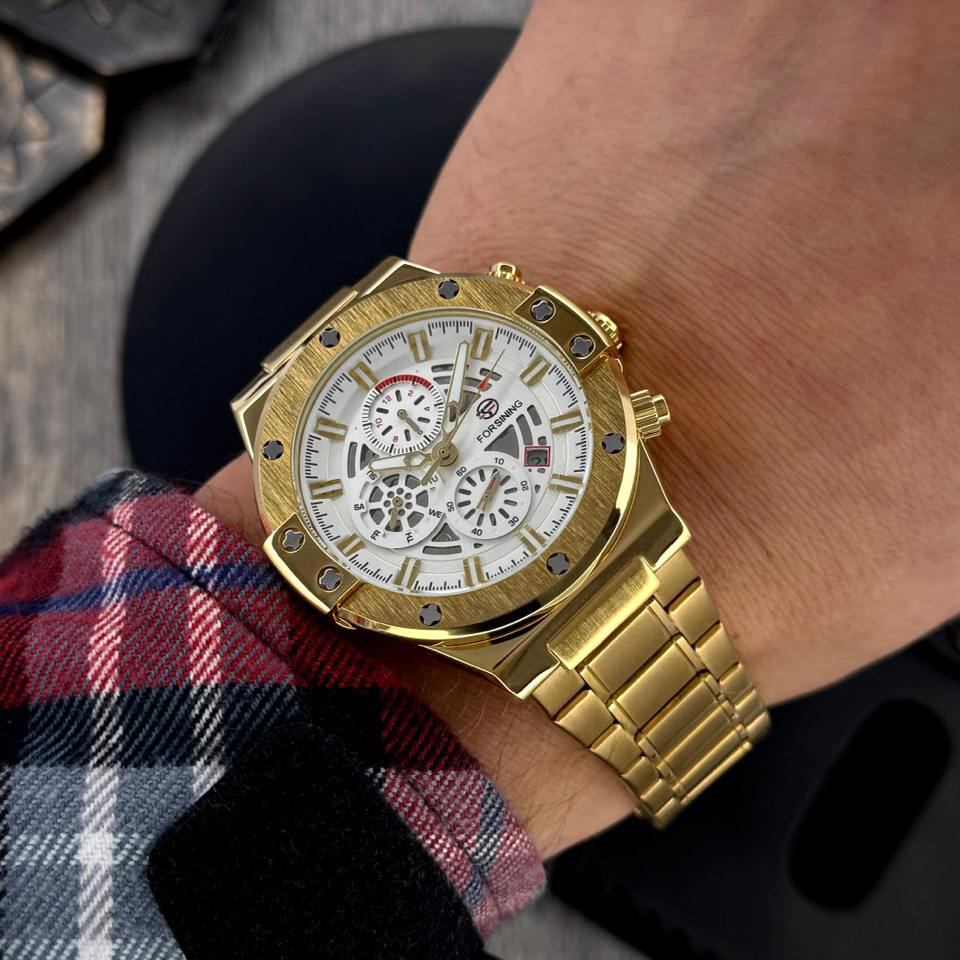 Forsining 6914 Gold-White Steel - Зображення 5