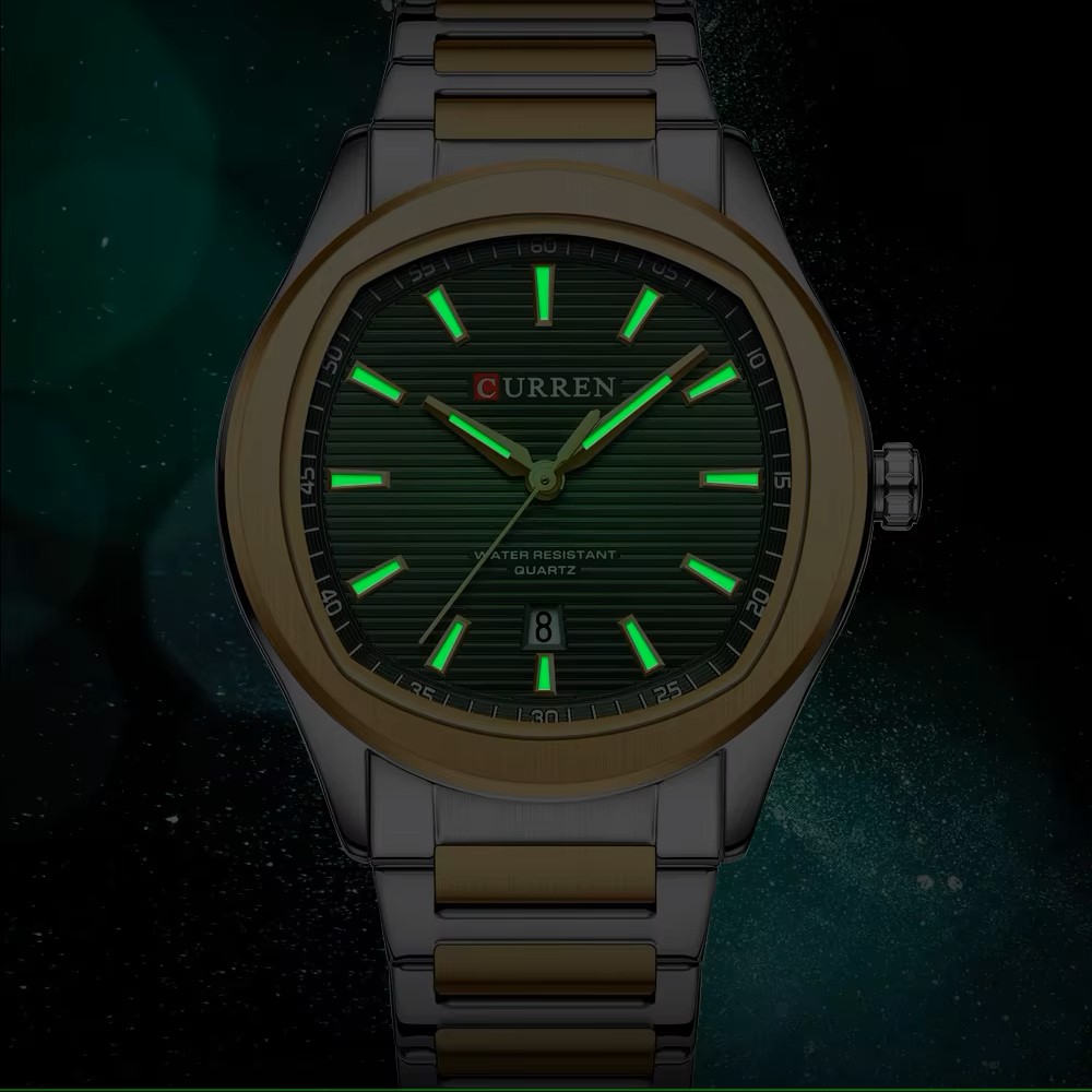 Curren 8474 Silver-Gold-Green - Зображення 3