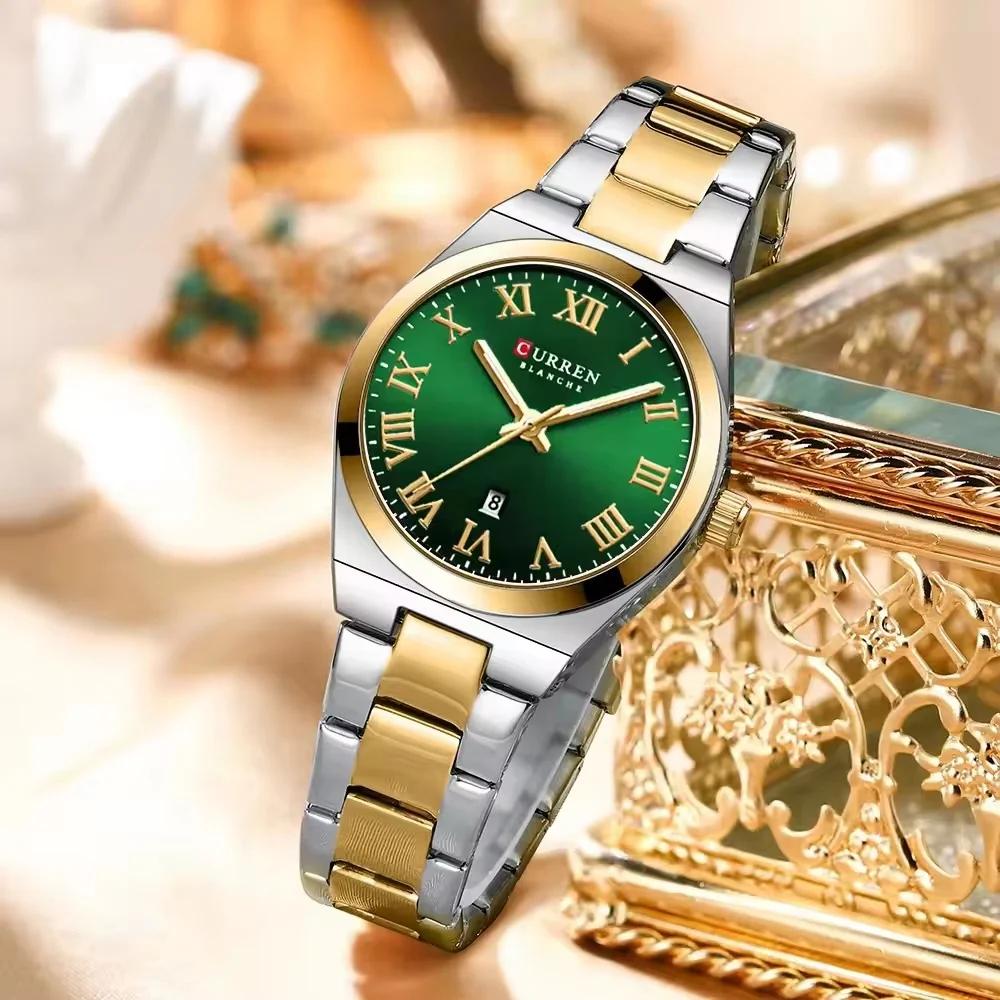 Curren 8471 Silver-Gold-Green - Зображення 6