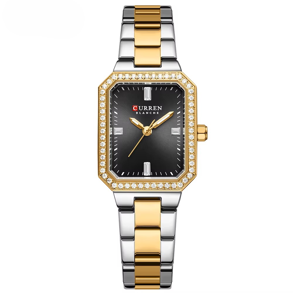 Curren 9102 Silver-Gold-Black