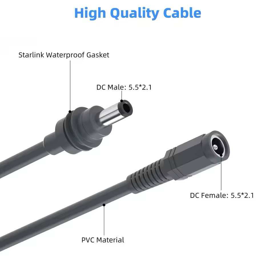 Подовжувач живлення для Starlink Mini DC Male to Female - Зображення 4