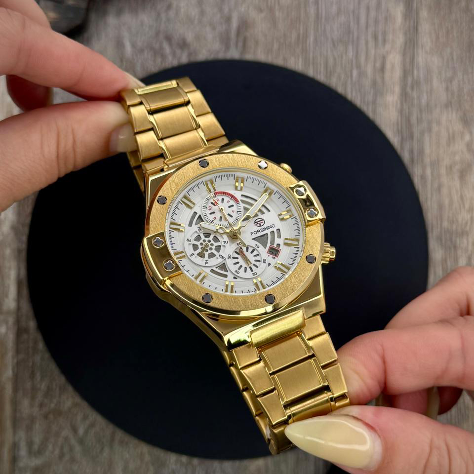 Forsining 6914 Gold-White Steel - Зображення 6