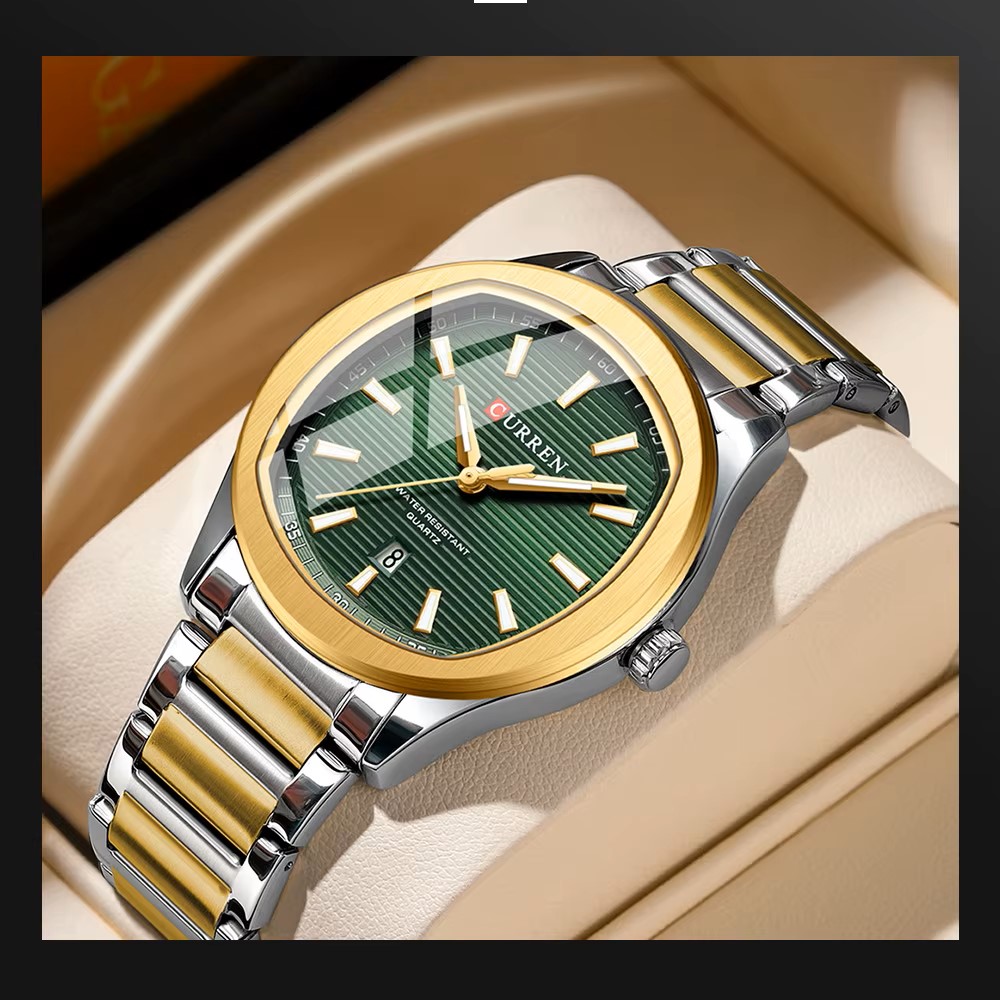 Curren 8474 Silver-Gold-Green - Зображення 5