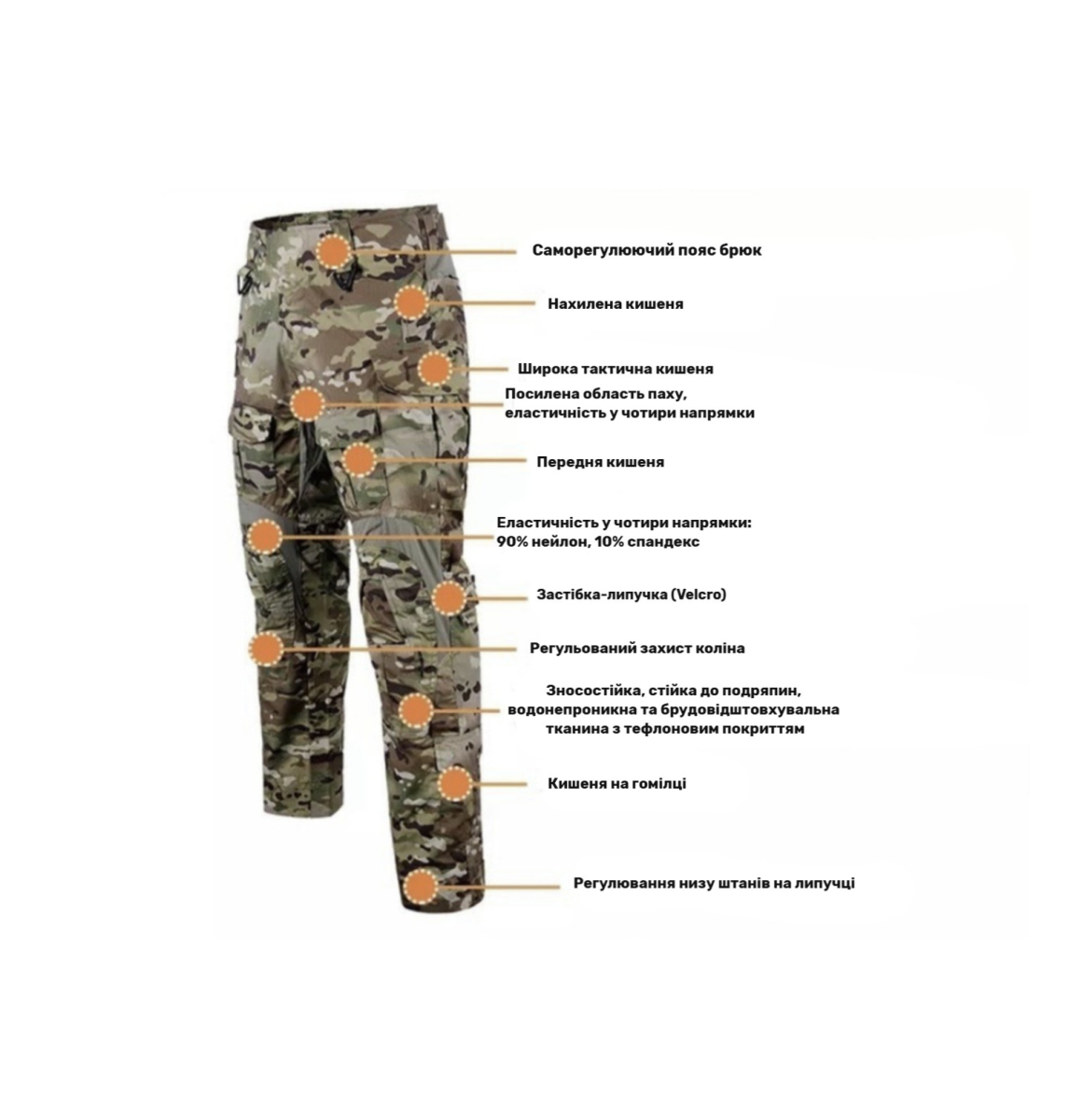 Тактичні (бойові) штани tactical-series G3 - Зображення 2