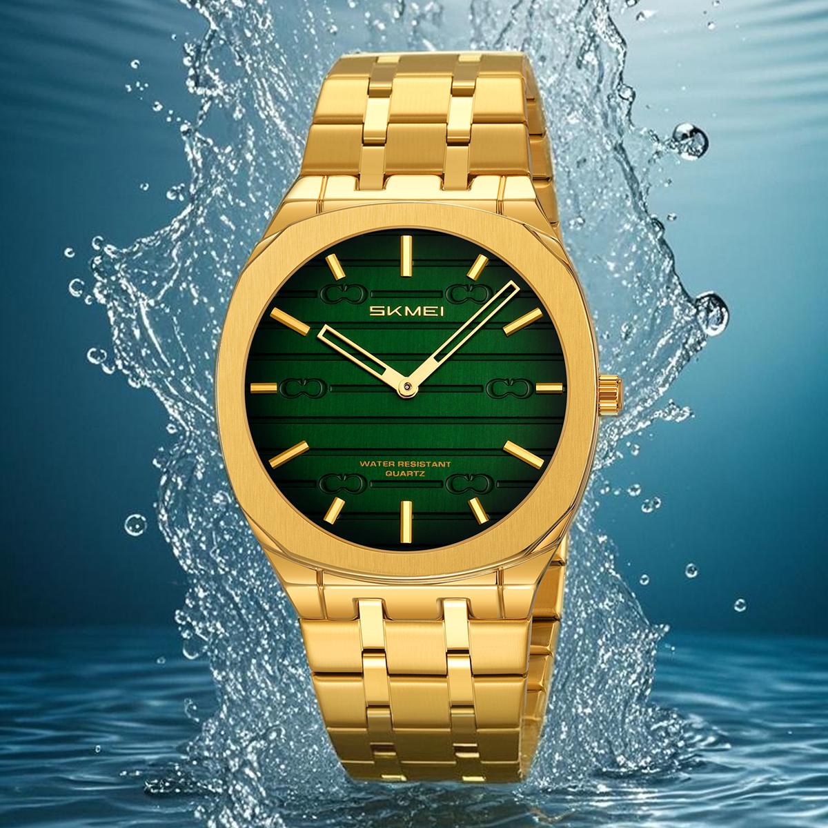 Skmei 9372GDGN Gold-Green - Зображення 3