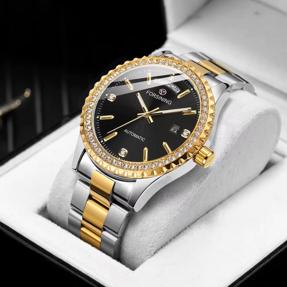 Forsining 6919 Silver-Gold-Black Steel - Зображення 4