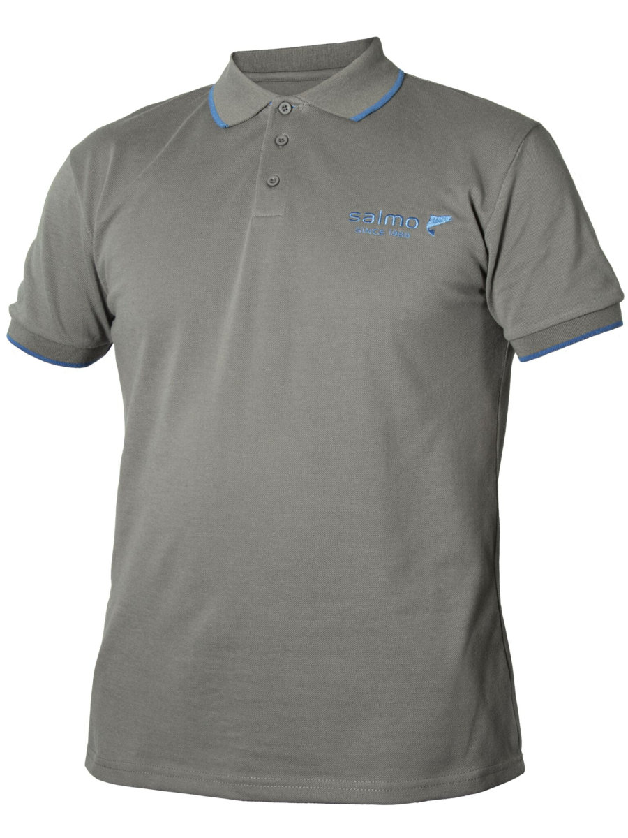 Футболка поло "SALMO" GRAY (PL / бавовна, сіра) / XXL