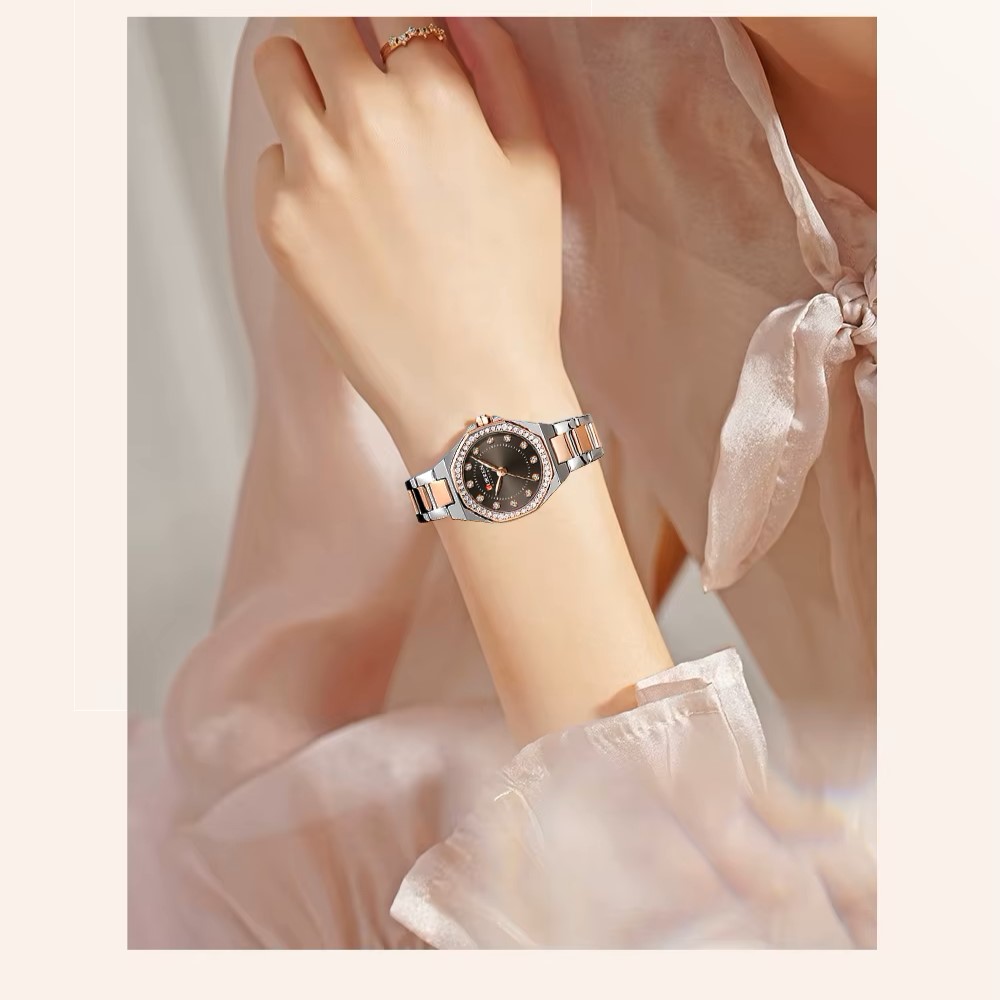 Curren 9100 Silver-Rose Gold-Brown - Зображення 4