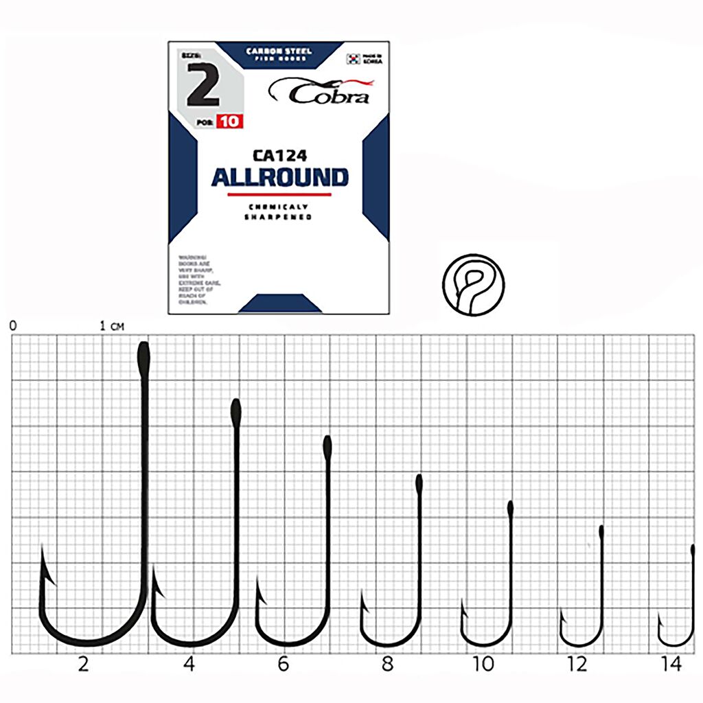 Гачок (C100N) Cobra ALLROUND (сер.CA124/ 014) *10шт.