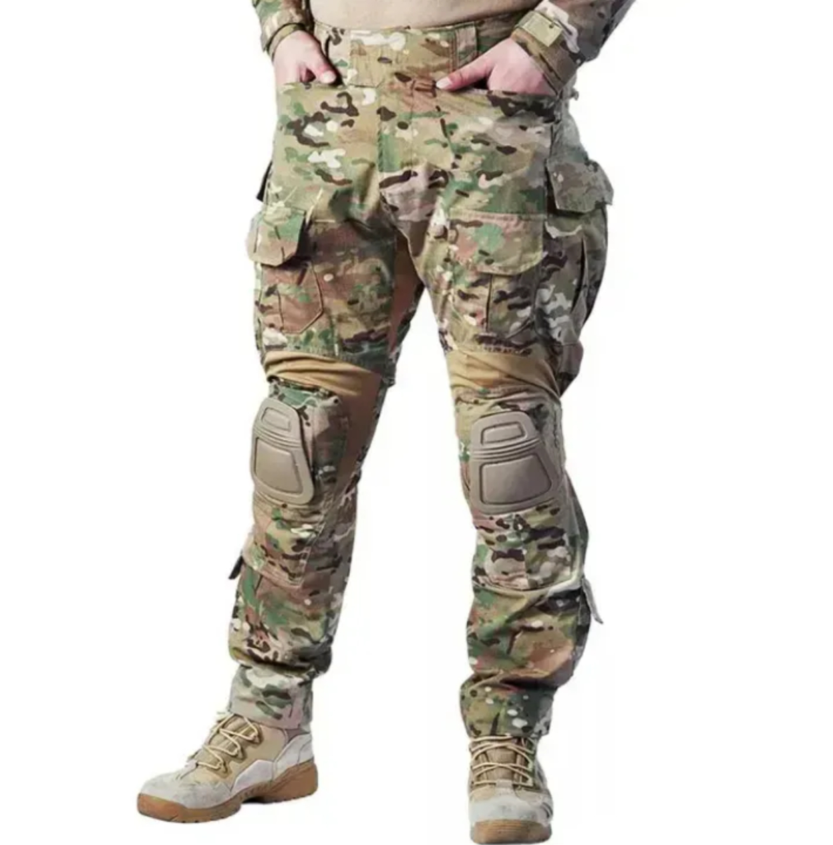 Тактичні (бойові) штани IDOGEAR G3 v2 Combat Pants with Knee Pads Multicam 3205 з наколінниками