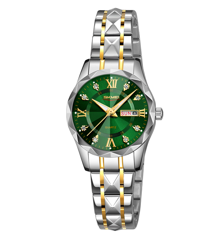 Skmei 9370TGDGN Silver-Gold-Green - Зображення 2