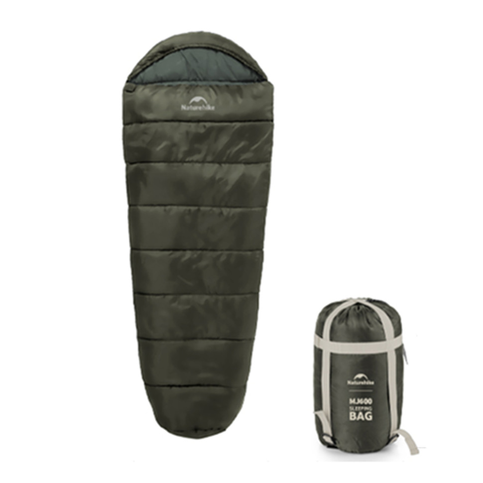 Спальник з капюшоном Naturehike CNK2300SD014 MJ600 Січ, зелений