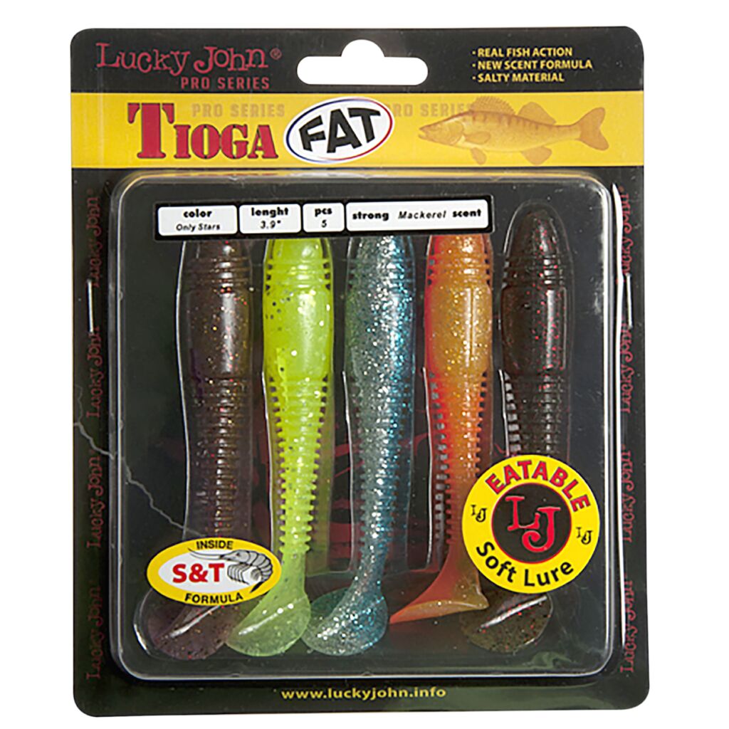 Віброхвіст силікон. TIOGA FAT LJ Pro Series 3,9 "/ MIX1(набір-різні кольори) *5
