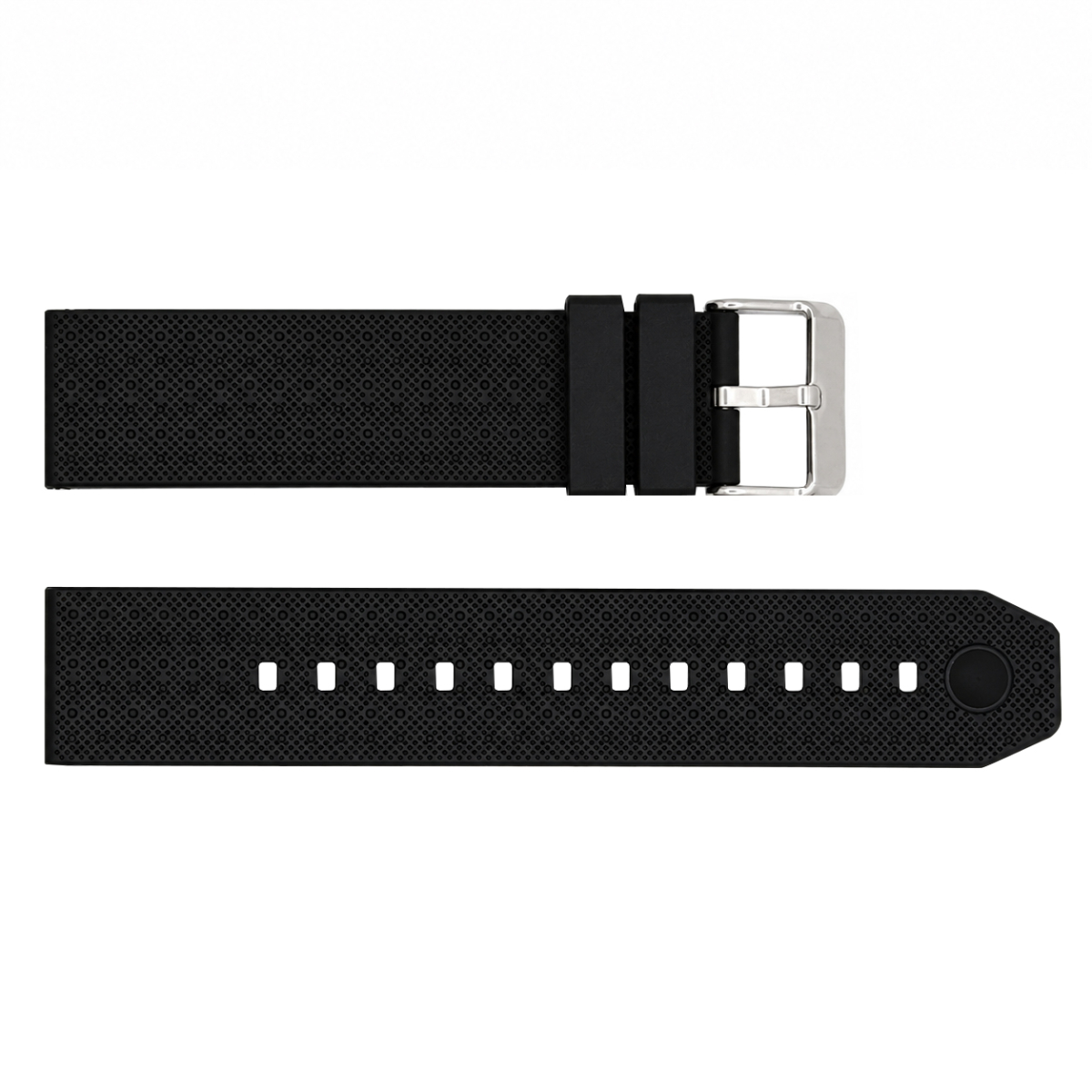 Ремінець для годинника Skmei 1206 Black-White силіконовий чорно-білий