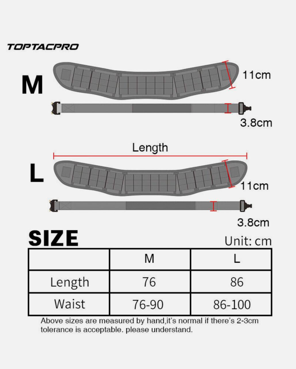 РПС Розвантажувальний пояс TOPTACPRO (TP8401)Tactical Belt Load Bearing MOLLE Duty Quick Release Airsoft - Зображення 7