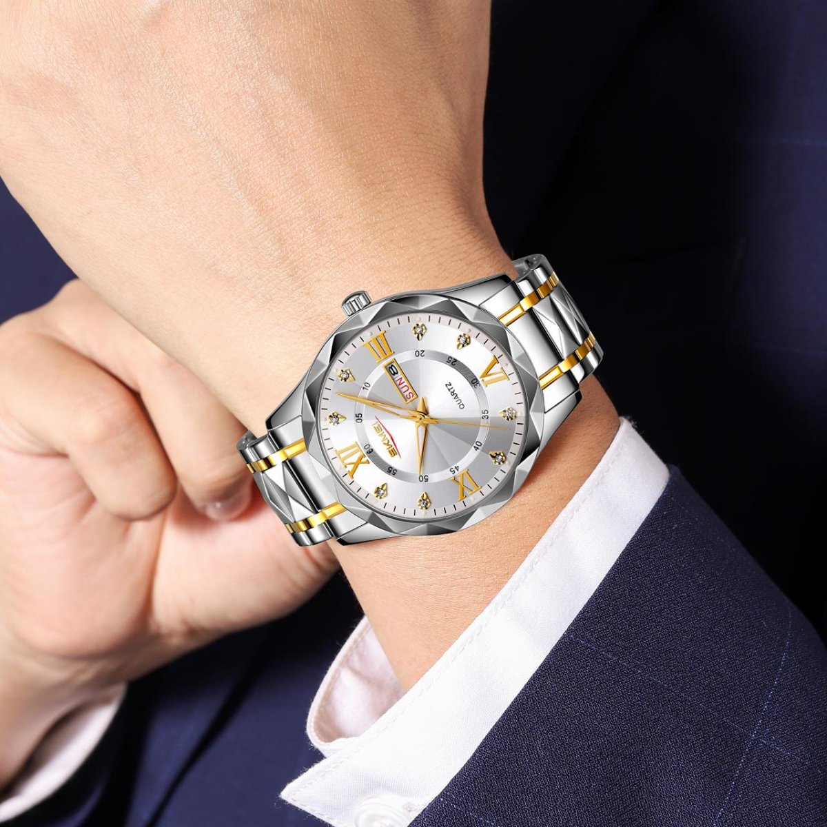 Skmei 9369TGDSI Gold-Silver - Зображення 5