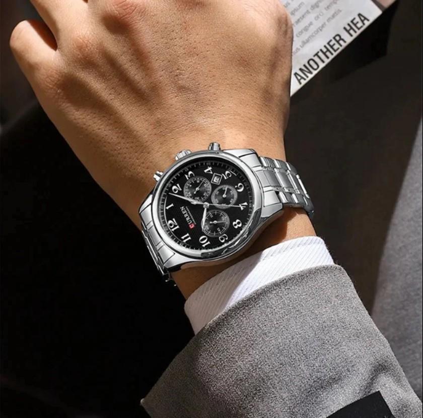 Curren 8466 Silver-Black - Зображення 4